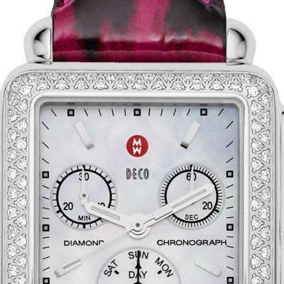 Deco Day Diamond Pink Cheetah Fashion Patent