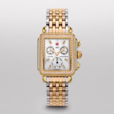 Signature Deco Diamond Tri-Tone, Diamond Dial