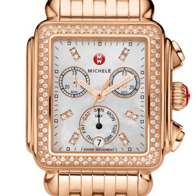 Signature Deco Rose Gold Diamond, Diamond Dial