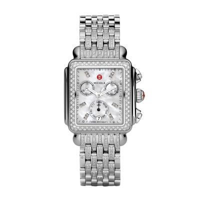 Signature Deco Diamond, Diamond Dial on Diamond Bracelet