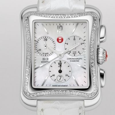 Deco Moderne II Silver Alligator