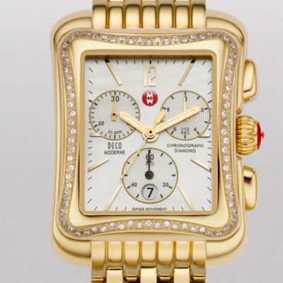 Deco Moderne II Diamond Gold Bracelet