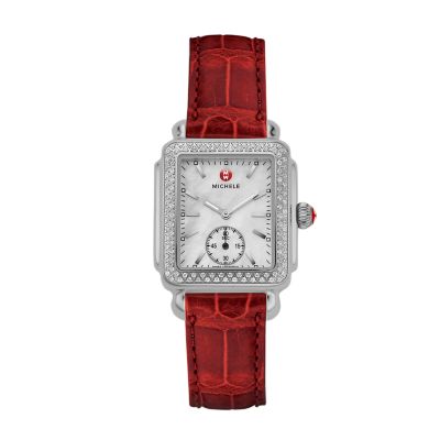 Deco 16 Diamond Garnet Alligator