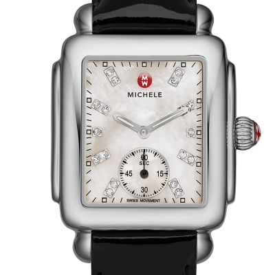 Deco 16 Non-Diamond, Diamond Dial Black Patent