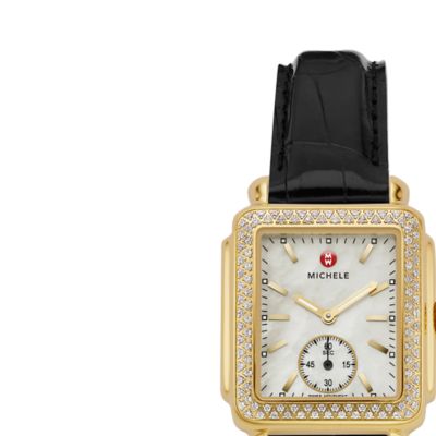 Deco 16 Diamond Gold Black Alligator