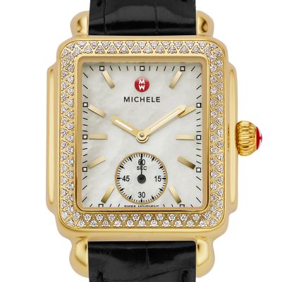 Deco 16 Diamond Gold Black Alligator