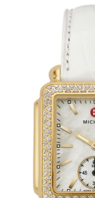 Deco 16 Diamond Gold White Alligator
