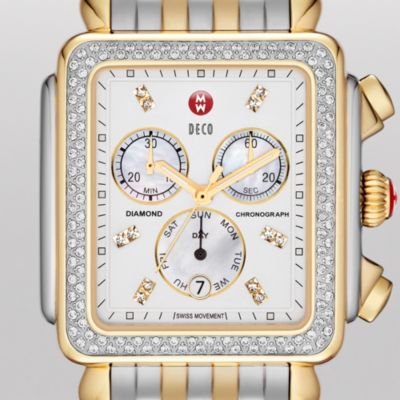 Deco XL Day Diamond Two-Tone, Diamond Dial