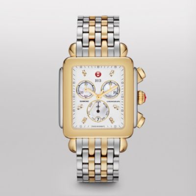 Deco XL Day Non-Diamond, Diamond Dial Two Tone