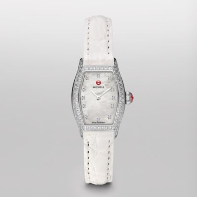 Urban Coquette Pav� Diamond, Diamond Dial White Alligator