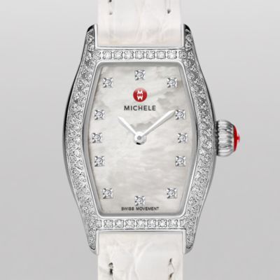 Urban Coquette Pavé Diamond, Diamond Dial White Alligator