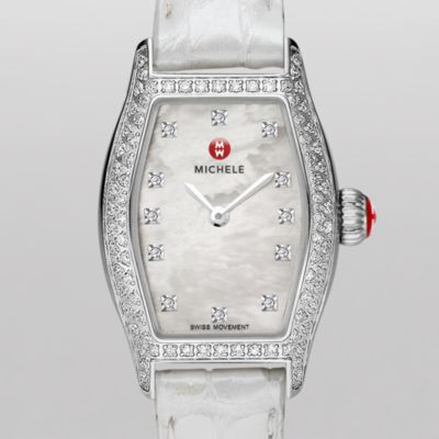 Urban Coquette Pavé Diamond, Diamond Dial Silver Alligator