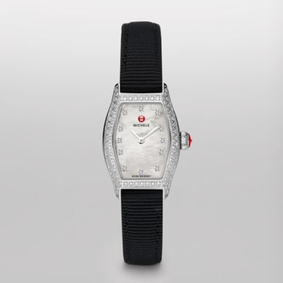 Urban Coquette Pavé Diamond, Diamond Dial Black Grosgrain