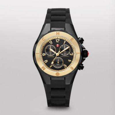 Tahitian Jelly Bean Black Gold Tone, Black Dial