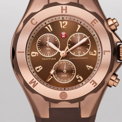 Tahitian Jelly Bean Brown Rose Gold Tone, Brown Dial