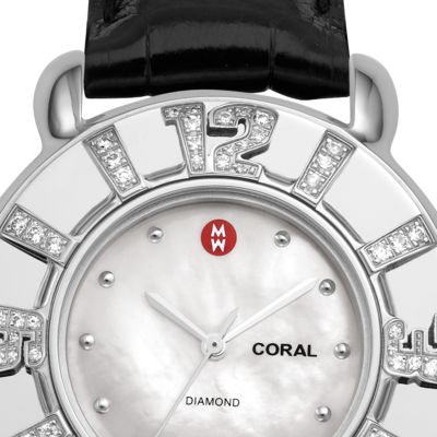 Coral Diamond Black Alligator