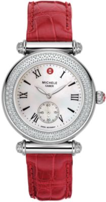 Caber Diamond Garnet Alligator