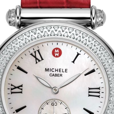 Caber Diamond Garnet Alligator