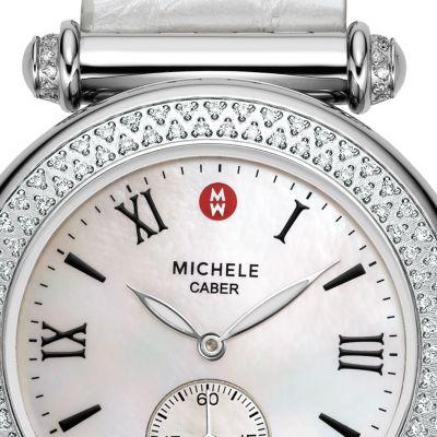 Caber Diamond Silver Alligator