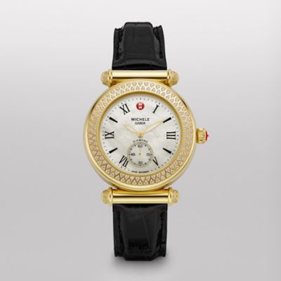 Caber Diamond Gold Black Alligator