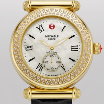 Caber Diamond Gold Black Alligator