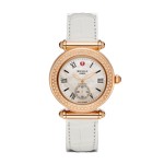 Caber Diamond Rose Gold White Alligator