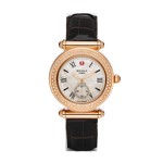 Caber Diamond Rose Gold Espresso Alligator
