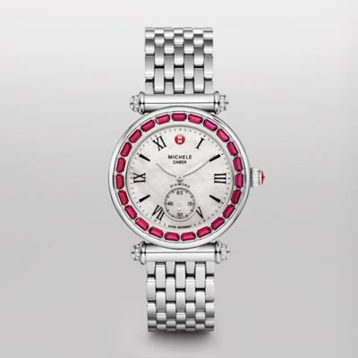 Caber Arc Diamond Red Topaz