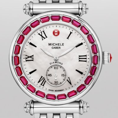 Caber Arc Diamond Red Topaz