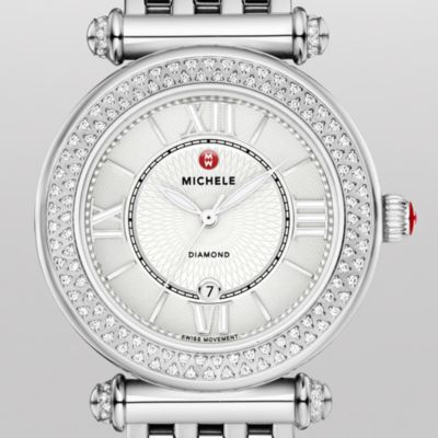 Caber Diamond, Guilloch� Dial on Diamond Bracelet