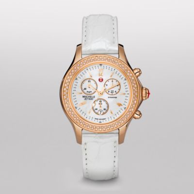 Jetway Diamond Rose Gold Silver Alligator