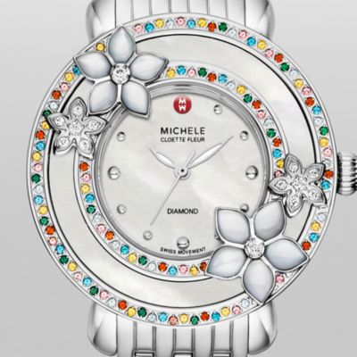 Cloette Fleur Diamond, Colored Stones