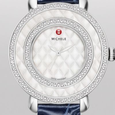 Cloette Camée Diamond, Navy Alligator