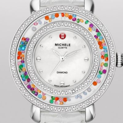 Cloette Carnival Diamond, Silver Alligator