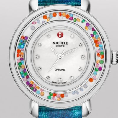 Cloette Carnival, Diamond Dial Tidal Blue Patent