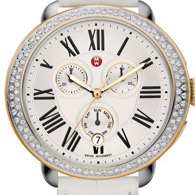 Serein Diamond Two Tone Gold, White Alligator