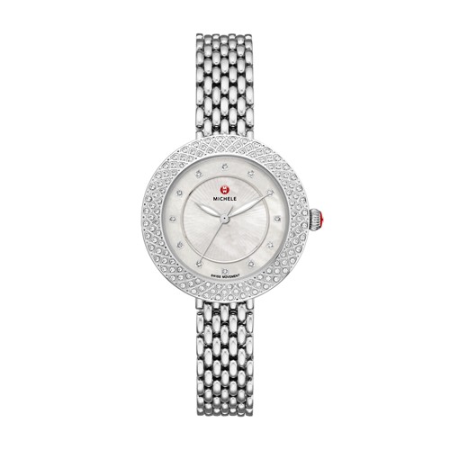 Michele Camile Stainless Diamond Watch Mww31a000001 Silver