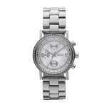 Glitz Silver Tone Chronograph Watch