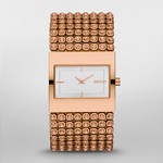 Rose Gold Tone Crystal Bracelet Watch