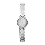 Silver Tone Glitz Steel Watch