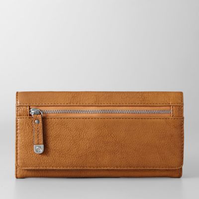 RELIC Evans Zipper Flap Checkbook Wallet