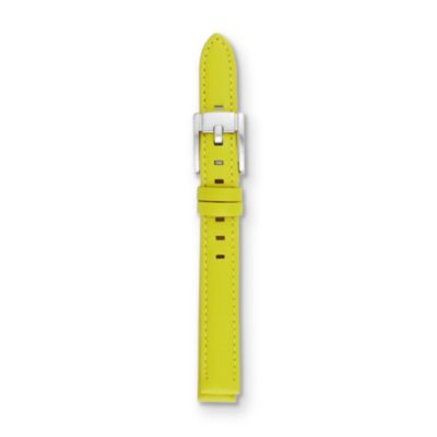S121002 - Leather Watch Strap - Bright Yellow
