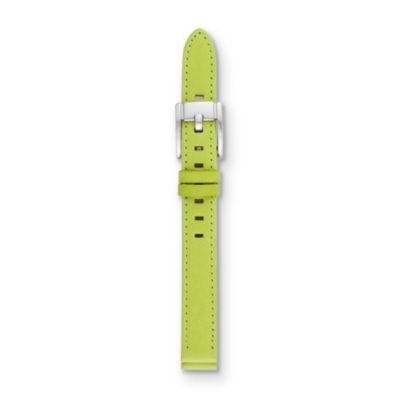 S121004 - Leather Watch Strap - Bright Green