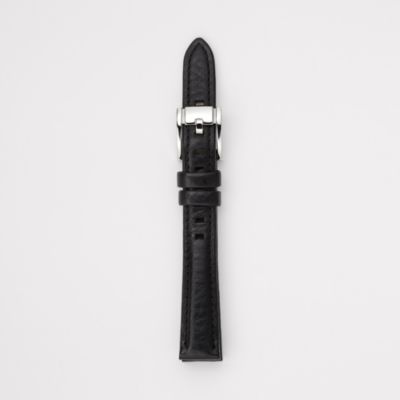 S141020 - Leather Watch Strap - Black