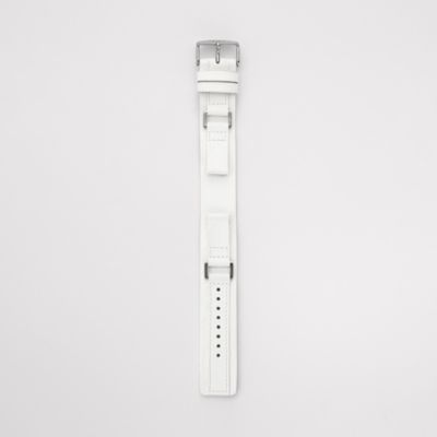 S141023 - Leather Watch Strap - White