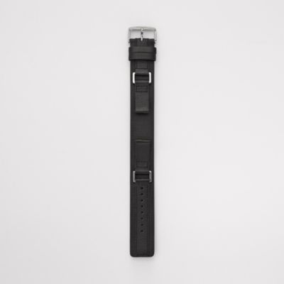 S141024 - Leather Watch Strap - Black