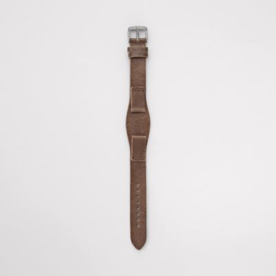 S141025 - Leather Watch Strap – Dark Brown