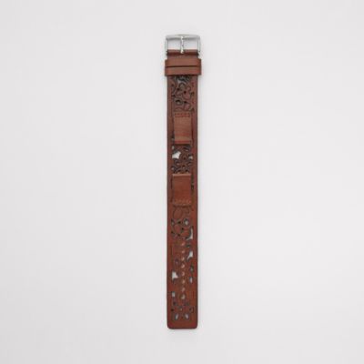 S141026 - Leather Watch Strap - Brown