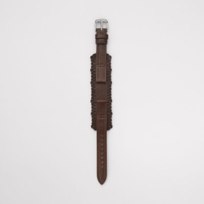 S141027 - Leather Watch Strap – Dark Brown