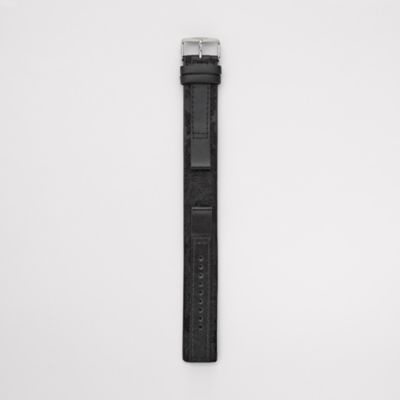 S141030 - Leather Watch Strap - Black